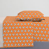 soccer ball sports fabric nursery kids orange