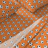 soccer ball sports fabric nursery kids orange