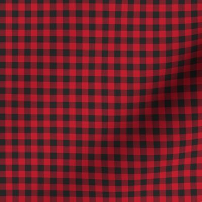 1/4" Red Buffalo Plaid - Woodland Critters Coordinate