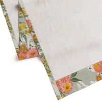 Bee Bouquet Floral - swamp green