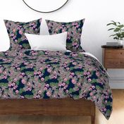 F1055_SEDUM FLORAL MIX-navy-R