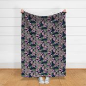 F1055_SEDUM FLORAL MIX-navy-R