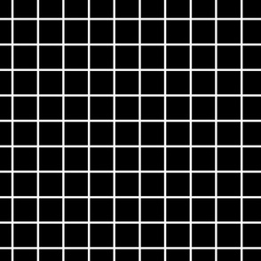 Square Grid - Black White