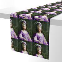 Marie Antoinette inspired princesses purple gowns lace baroque victorian beautiful lady woman beauty portraits pouf Bouffant ballgowns bows feathers hats fascinators rococo  elegant gothic lolita egl 18th  century neoclassical  historical grey white hair 