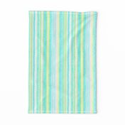 Boardwalk Stripes Turquoise Lime on White 450