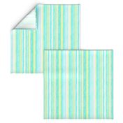 Boardwalk Stripes Turquoise Lime on White 450