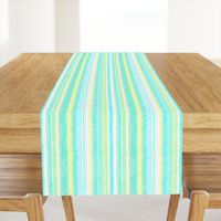 Boardwalk Stripes Turquoise Lime on White 450