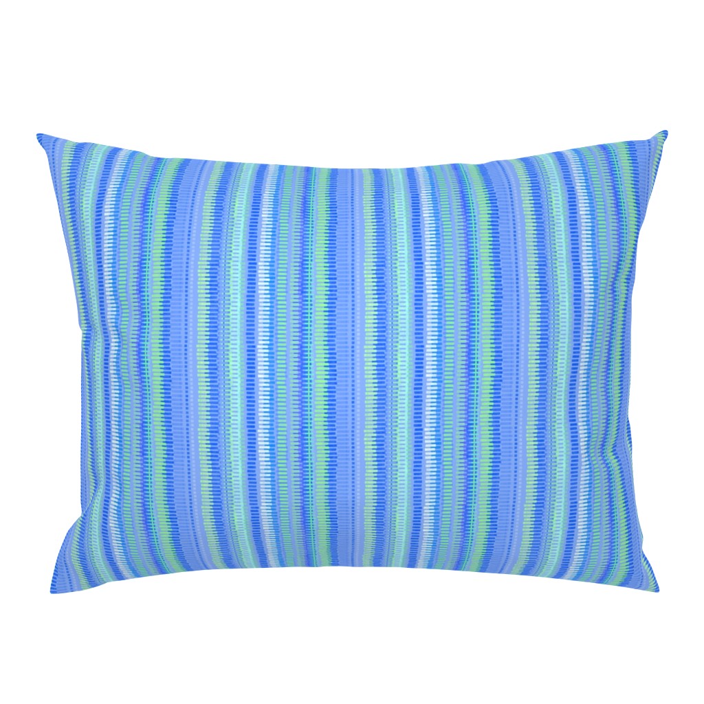 Boardwalk Stripes Blue Lime on Periwinkle 600