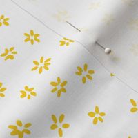 Tiny flowers in yellow white