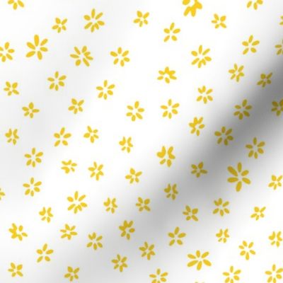 Tiny flowers in yellow white