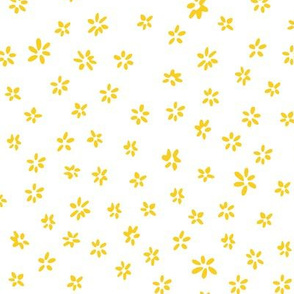 Tiny flowers in yellow white