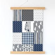 Planes, Trains, Trucks & Toys - Wholecloth Cheater Quilt - Rotated