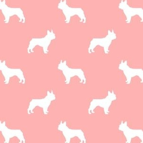 french bulldog pet quilt d silhouette coordinate pink