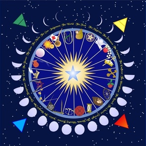 Tarot w pentacle & moons