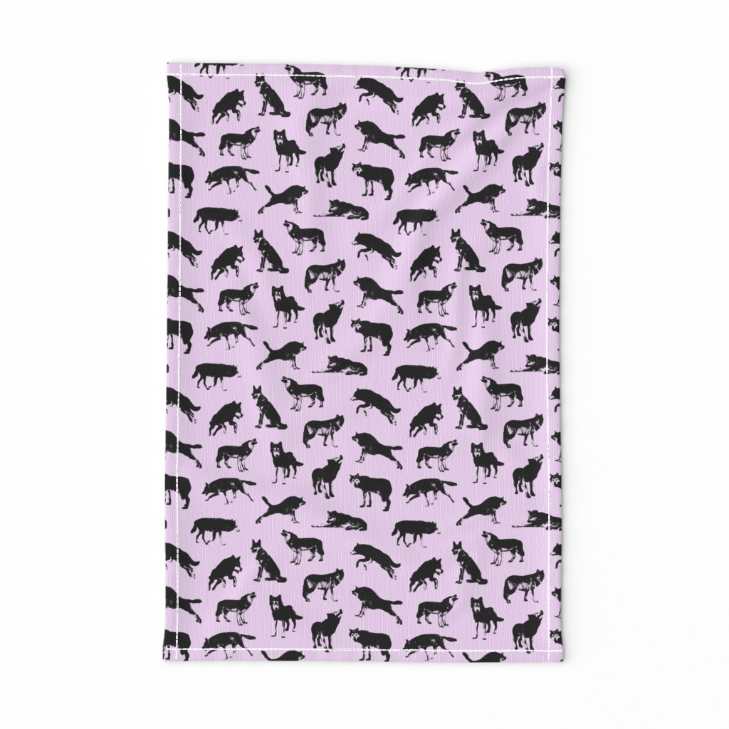 Wolves on Lavender // Small-size