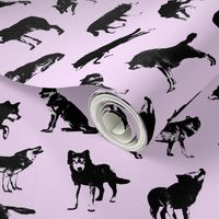 Wolves on Lavender // Small-size