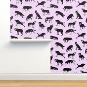 Wolves on Lavender // Large-size