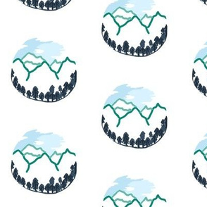 mountain globes