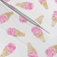 watercolor ice-cream cones