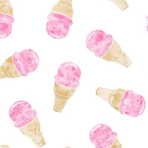 watercolor ice-cream cones