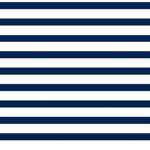 3/8" Navy Bold Horizontal Stripe