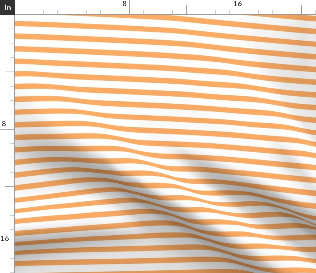 3/8" Bold Horizontal Orange Stripe