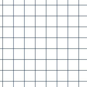 1" Grid in Navy