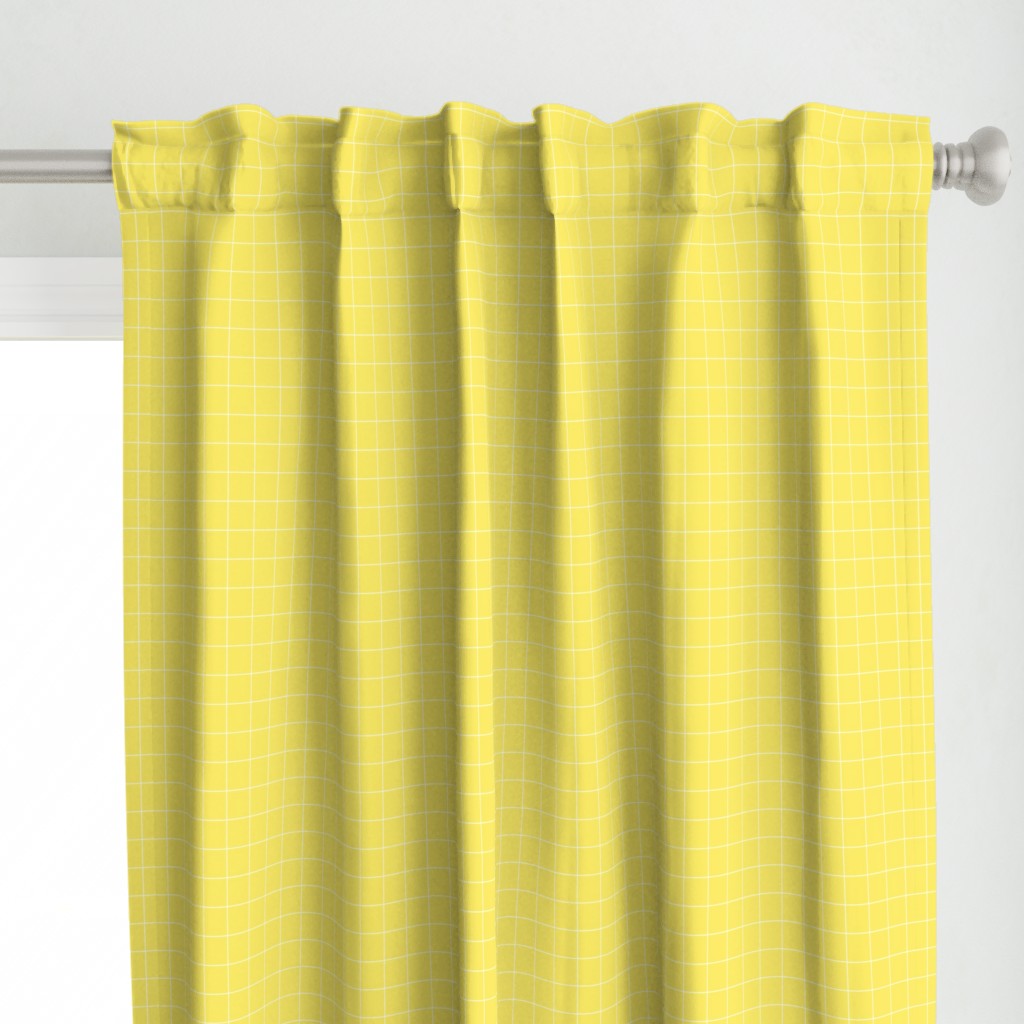 White Grid Lines on Yellow