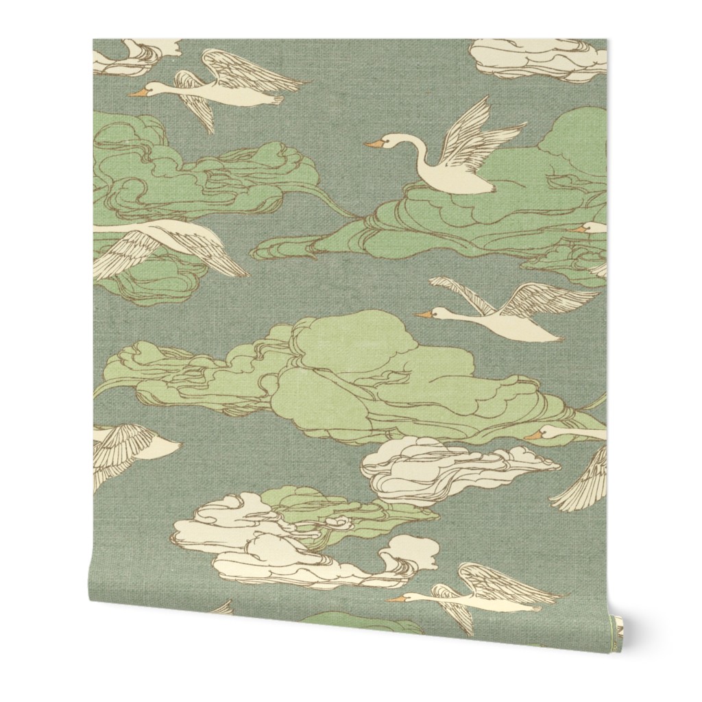 The Wild Swans {Antique Green}