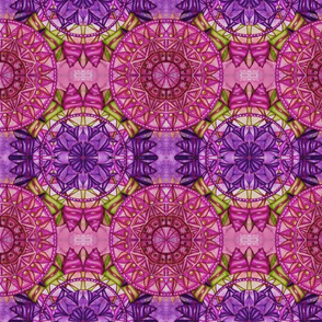 Overlapping mandalas purple