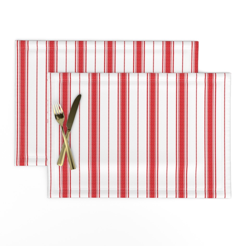 Chevron Stripe in Rouge