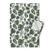 Tropical Leaves white