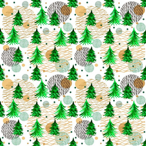 Forest   watercolor pattern