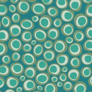 Animal Markings Circles  aqua