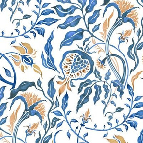 Watercolor Floral Pattern, Modern style