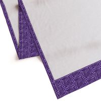 HCF17 - Medium -  Hurricane on a Checkered Field of Dark Purple and Lavender