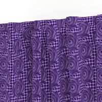 HCF17 - Medium -  Hurricane on a Checkered Field of Dark Purple and Lavender