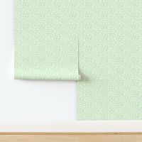 Twinkling Lime Green Dots on Snowy White - Medium Scale