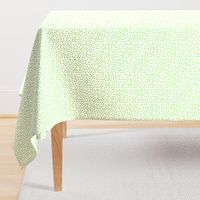 Twinkling Lime Green Dots on Snowy White - Medium Scale