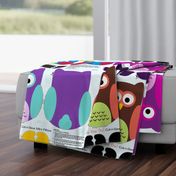 Olivia the Owl Cut and Sew Pillow Brown