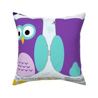 Olivia the Owl Cut and Sew Pillow