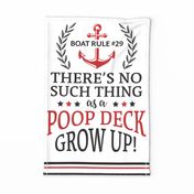 Poop Deck  Dish Towel for Boat Home