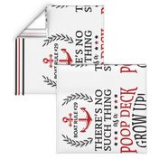 Poop Deck  Dish Towel for Boat Home