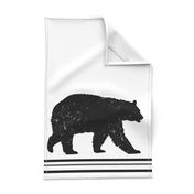 Black Bear Tea Towel