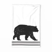 Black Bear Tea Towel