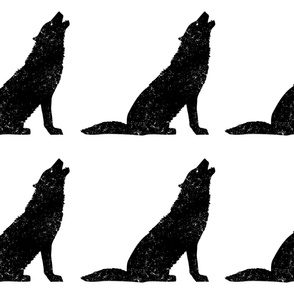 Gray Wolf Large Silhouette 