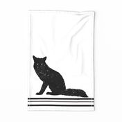 Fox Silhouette Tea Towel