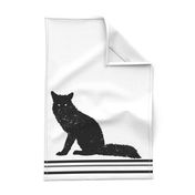 Fox Silhouette Tea Towel