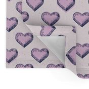 heart print light pink