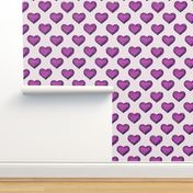 heart print dark pink